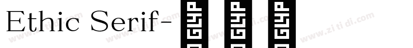 Ethic Serif字体转换